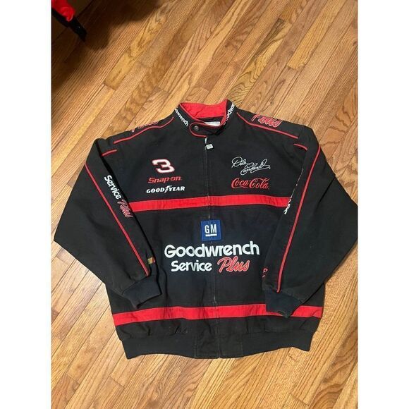 Vintage Dale Earnhardt Chase Authentics Goodwrench Black Jacket